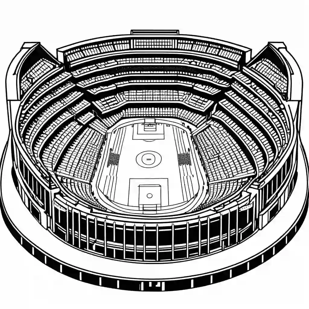 Stadiums coloring pages